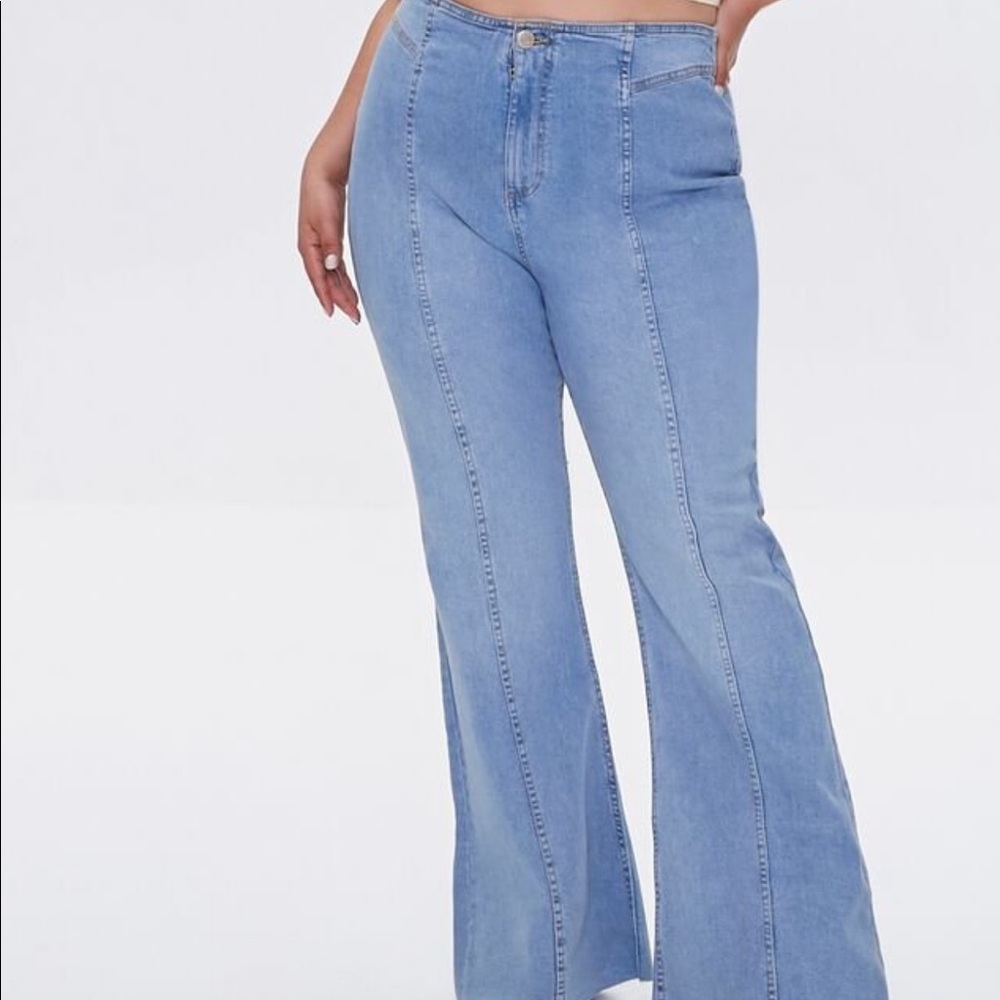 High rise flare jeans